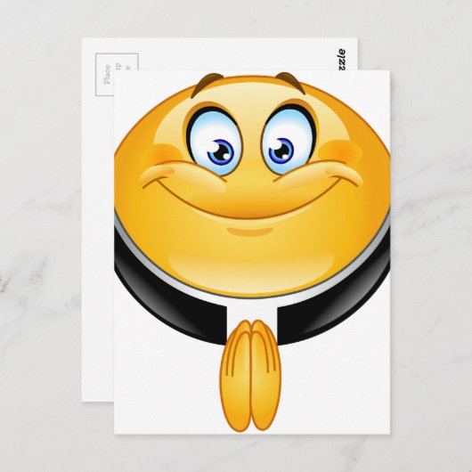 priester emoji briefkaart (Voorkant / Achterkant)