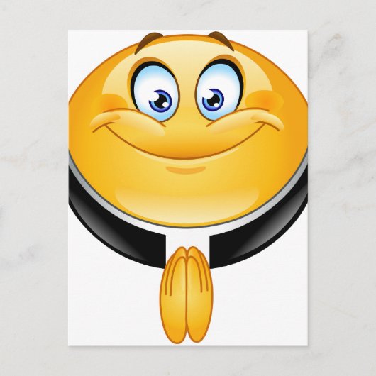 priester emoji briefkaart (Voorkant)