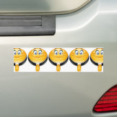 priester emoji bumpersticker (Op auto)