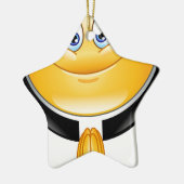 priester emoji keramisch ornament (Links)
