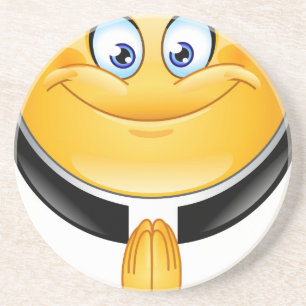 priester emoji zandsteen onderzetter