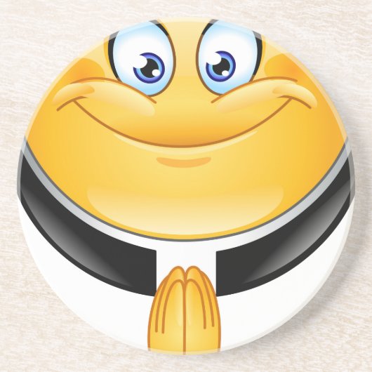 priester emoji zandsteen onderzetter (Voorkant)