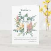 Priester Get Well Religious Cross met Wildbloemen Kaart (Gele Bloem)