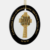 Priester Gouden Jubileum 50ste Priesterwijding Ver Keramisch Ornament (Rechts)