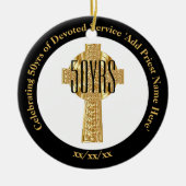 Priester Gouden Jubileum 50ste Priesterwijding Ver Keramisch Ornament (Voorkant)