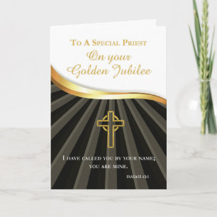 Priester Gouden Jubileum van Ordinatie Jubileum Kaart