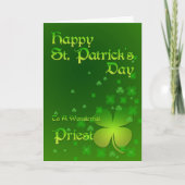 Priester, Happy St Patrick's dagkaart Kaart (Voorkant)