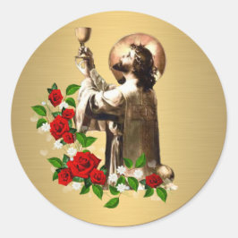 priester jezus Rozen geestelijkheid heilige mis Ronde Sticker