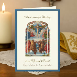 Priester jubileum priesterwijding traditioneel kat kaart