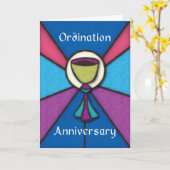 Priester Jubileum van Orde Gefeliciteerd Kaart (Gele Bloem)