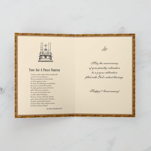 priester-Jubileum van Orde Kaart (Binnen)