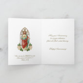 Priester jubileum wijding Heilig Hart Jezus Kaart (Binnen)