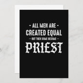 Priester Kerk Katholiek Geloof Jezus Christus Bidd Kaart (Voorkant / Achterkant)