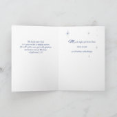 Priester Kerstmis Zegeningen, Geboorte Scène op Bl Feestdagen Kaart (Binnen)