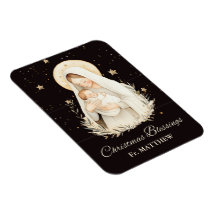 Priester Kerstzegeningen Madonna Kind Zwart