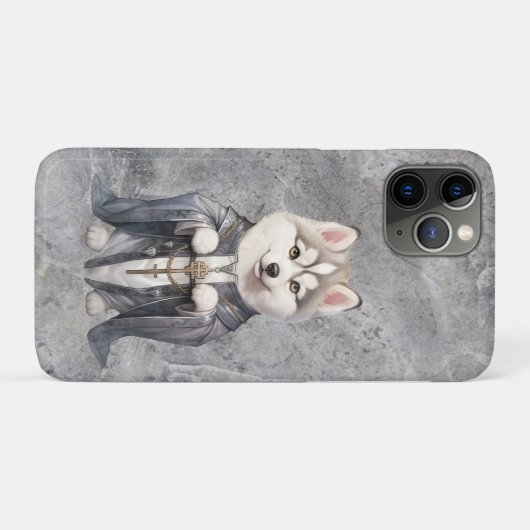 Priester Koning Siberische Husky hond Case-Mate iPhone Case (Achterkant (horizontaal))