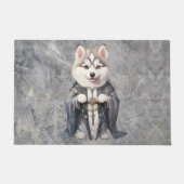 Priester Koning Siberische Husky hond Deurmat (Voorkant)