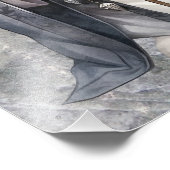 Priester Koning Siberische Husky hond Foto Afdruk (Hoek)