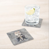 Priester Koning Siberische Husky hond Kartonnen Onderzetters (Insitu)