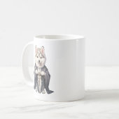 Priester Koning Siberische Husky hond Koffiemok (Voorkant links)