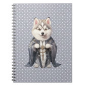 Priester Koning Siberische Husky hond Notitieboek (Voorkant)