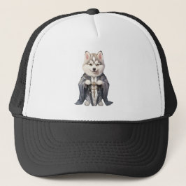 Priester Koning Siberische Husky hond Trucker Pet