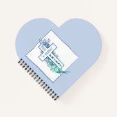 Priester Kruisbloemen gepersonaliseerd Notitieboek (Voorkant)