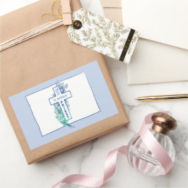 Priester Kruisbloemen gepersonaliseerd Rechthoekige Sticker