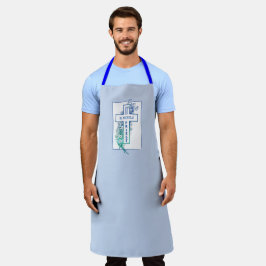 Priester Kruisbloemen gepersonaliseerd Schort