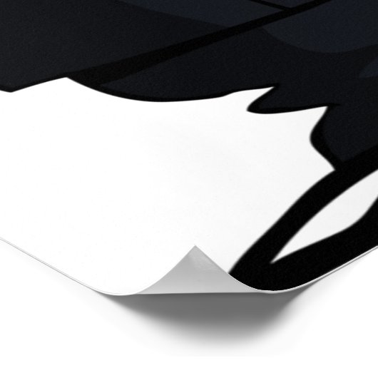 Priester met bijbel als grappig geestelijk karakte poster (Hoek)