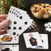Priester met Bijbel IFunny geestelijke karakter Pokerkaarten (Insitu)
