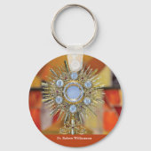Priester Ordination Jubileum Monstrance Host Sleutelhanger (Voorkant)