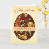 Priester Pasen Zegeningen, Ei met Lelies Kaart (Gele Bloem)