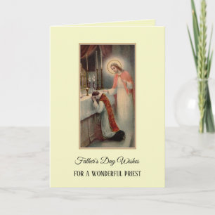 Priester Pastor Vaderdag Groet Kaart
