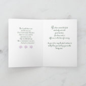 Priester pensioen, Lotus Bloem op Groene Kruis Kaart (Binnen)