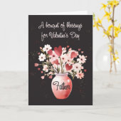 Priester Religieuze Valentijnsdag Boeket Zegeninge Kaart (Gele Bloem)