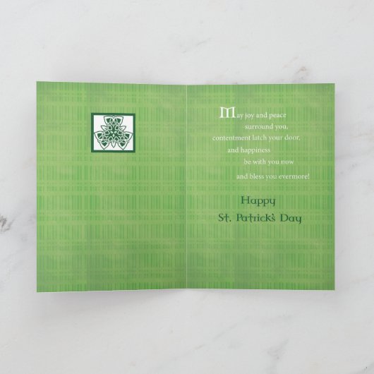 Priester St. Patrick's Day Cross Kaart (Binnen)