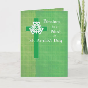 Priester St. Patrick's Day Cross Kaart