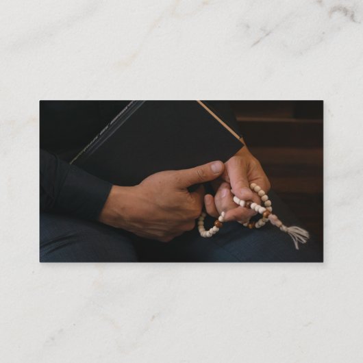 Priester | Uw foto is Christelijk Visitekaartje (Achterkant)