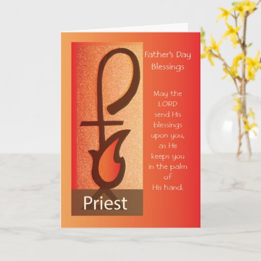 Priester Vaderdag, Herder Personeel en Vlaming Kaart (Gele Bloem)