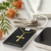 Priester Vicaris Pastoor Geestelijkheid Sleutelhanger (Voorkant Rechts)