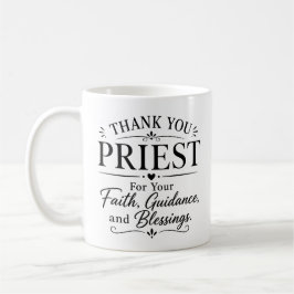 Priester Waarderingsgeschenk Bedanken Koffiemok