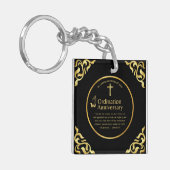 priester wijding Jubileum priester geestelijkheid  Sleutelhanger (Voorkant Links)