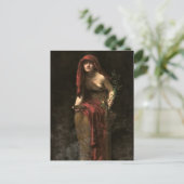 Priesteres van Delphi door John Collier Briefkaart (Staand voorkant)