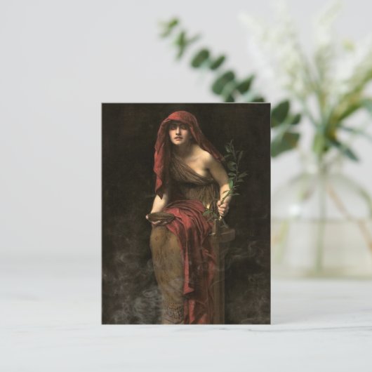 Priesteres van Delphi door John Collier Briefkaart (Staand voorkant)
