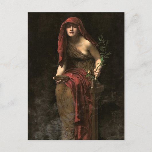 Priesteres van Delphi door John Collier Briefkaart (Voorkant)