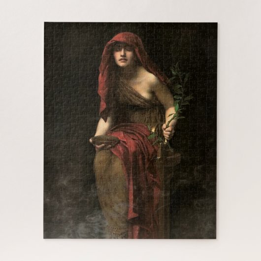 Priesteres van Delphi door John Collier Legpuzzel (Verticaal)