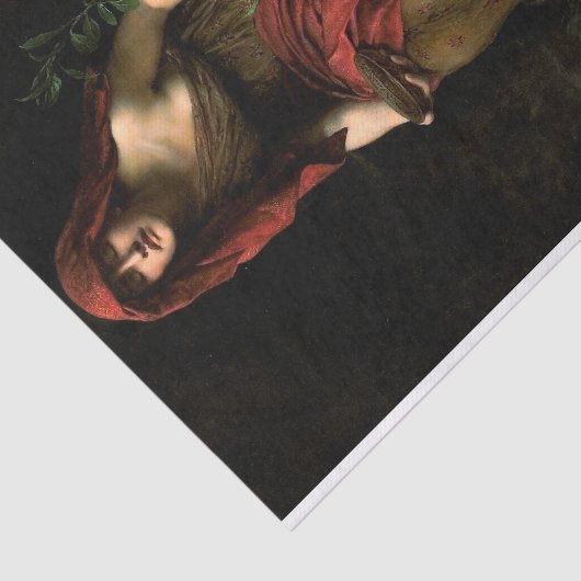 Priesteres van Delphi John Collier Schilderen Tissuepapier (Detail)