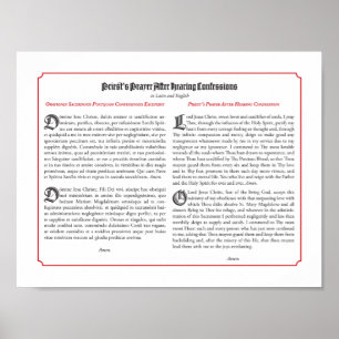 Priestergebeden na de bekentenis poster