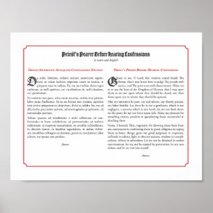 Priestergebeden voor de bekentenis poster